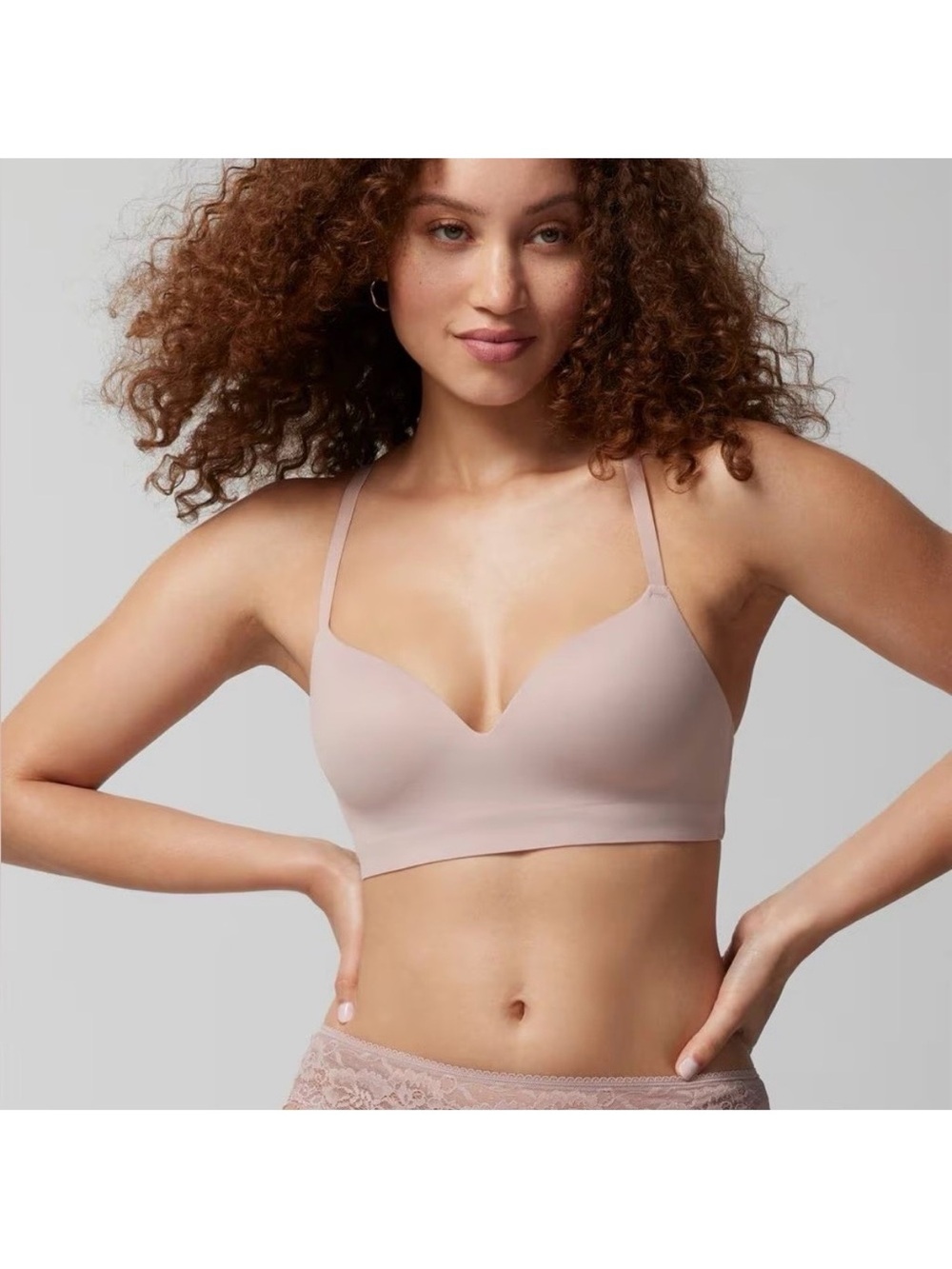 SOMA ENBLISS WIRELESS ADOBE ROSE (NUDE SOFT PINK) BRA NEW Sz36C